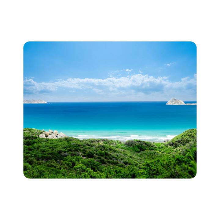 ماوس پد اطلس آبی طرح  درخت و دریا و آسمان  مدل T7094